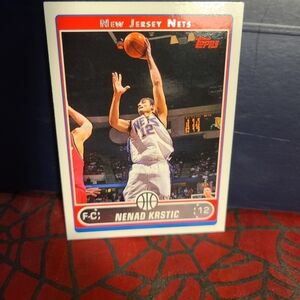 136626 Nenad Krstic Card 2006-07 Topps Chrome Refractors Black #50#studio 33a